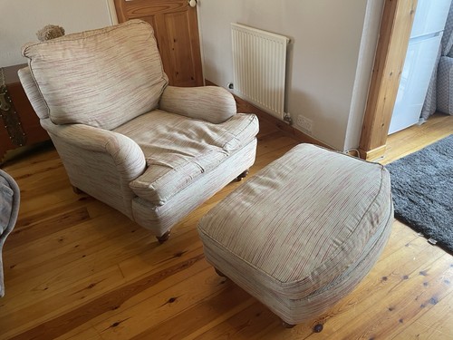Duresta arm chair with foot - with,
